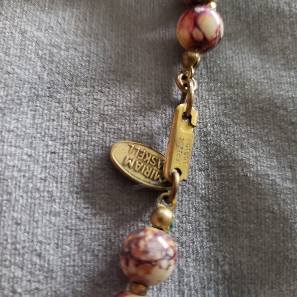 Vintage Gorgeous Miriam Haskell Necklace 1970s - Picture 7 of 7